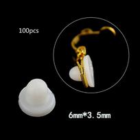 Practical Transparent Earring Pads 100 Pcs Invisible Silicone Anti Pain Cushions