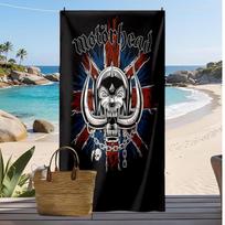 Motorhead spausdintas greitai džiūstantis paplūdimio rankšluostis, super sugeriantis, minkštas, lengvas vonios rankšluostis baseinui, vasaros kelionėms 70cmx140cm(27x55inch)