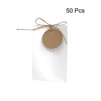 Refilling Kraft Paper Gift Box with Rope Tag Birthday Party Favors Box Candy Packaging Bag  Wedding balta
