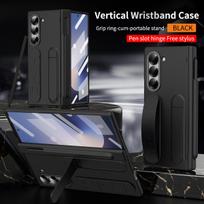 With Touch Pen for Samsung Galaxy Z Fold 7 6 5 4 Case Hinge Armor Shockproof Magnetic Kickstand Full Protection Folding Cover For Galaxy Z Fold4 juoda