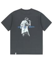 Maha Grid Hold My Breath Tee Charcoal(Mg2Emmt522D) Charcoal/M