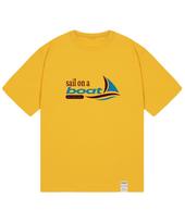 Graver Ordinary [Odnr-Unisex]Sail On A Boat Short Sleeve T-Shirt_Mustard Mustard/L