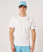 Spyder Men'S Running Mesh Short Sleeve T-Shirt Spkfcnrs231Mwht White/095