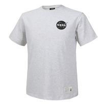 Nasa Unisex Training Cotton Blend Round Neck Short Sleeve T-Shirt [Melange White] 95
