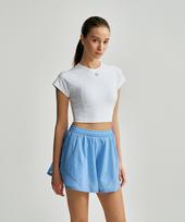 Sergio Tacchini W Marshmallow Crop Short Sleeve T-Shirt Bks/Xs