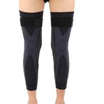 Bandages Stripe Knee Sleeve Knee Support Elastic Knee Pads Long Kneepad Brace Compression Knee Pads black-M