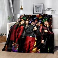 BSB band backstreet boys Print blanket picnic blanket Flannel Warm blankets Soft Cozy Blankets Home travel blanket Birthday Gift Size: 75*100cm, Weight: 230 GSM