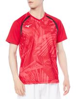 Table Tennis Wear Replica Game Shirt 82JA0Z20 Red Japan M to Japanese size [Mizuno] (Equivalent M)