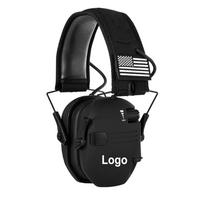 Best-Selling Upgraded Tactical Over-Ear Earmuffs Leather Noise-Cancelling Headphones for Outdoor Sports juoda