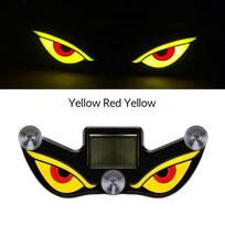 Priekinio stiklo LED „Velnias Akys“ Saulės Įspėjamasis Mirksintis Signalo Indikatorius Automobilio LED Aplinkos Apšvietimas su Siurbtuku SUV Automobilio Langui 1PC