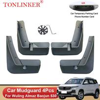 TONLINKER automobilio purvasaugis, skirtas Wuling Almaz Baojun 530 Chevrolet Captiva MG Hector 2018-2023 priekinio galinio sparno purvasaugiai 4 Pcs Black A