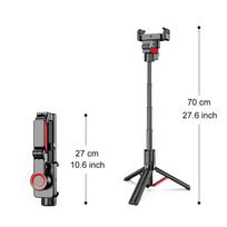 C10 Mini Portable Flexible Tripod with Flip Lock Clamp 700MM Extendable Remote Control for Phone Livestreaming Vlogging C10 juoda