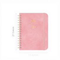 Customizable Printed Leather A5 Spiral Bound Strap Organizer/Planner Notebook-80 Sheets 1 Color Elegant Design Gift for (as the picture,140 Pages)