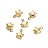 Varinis pakabinamas Pentagramos pakabukas, skirtas „pasidaryk pats“ papuošalams gaminti amatų reikmenis 11x14mm