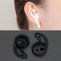 2vnt belaidės Bluetooth ausinės, silikoninės ausinės, ausinės, skirtos Apple AirPods juoda