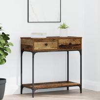 Konsolinis Stalas Senoviniai medžiai 75x34.5x75 cm Išdirbta Mediena