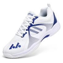 36-46 Couple Plus Size Shock-absorbing Anti Slip Breathable Badminton Shoes Volleyball Shoes Table Tennis Shoes Sports Shoes 36 balta/mėlyna