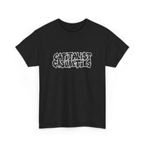 230 Gsm 100% Cotton Capitalist Casualties Tee Shirt Old School Hardcore Punk 6 Colorways XXS juoda