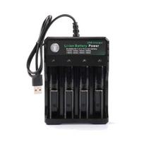 18650 Battery USB Charger 4 Slots Rechargeable Lithium Battery Charger with LED Light Charging for 18650 16650 14650 16340 juoda