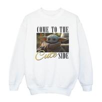 Star Wars Womens/Ladies The Mandalorian Come To The Cute Side Sweatshirt L balta