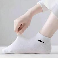 Vyriškos kvėpuojančios kojinės - Poliesterio ir spandekso mišinys, Lengvas mezginys, Minimalistinio dizaino vienspalvės, Patvarios 1 pair balta