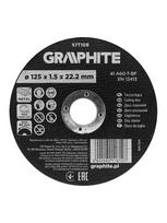 Graphite pjūkl. diskas metalui 125x1.5x22.2 mm