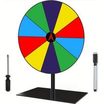 Prize Wheel Dry Erase Spin Wheel Spinner Game Color Roulette Wheel Heavy Duty Editable Spin Wheel ForPrizes Tabletop Prize Wheel įvairiaspalvis