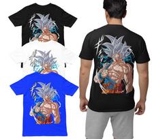 Dragon Ball Didelis nugaros spaudinys Goku Vegeta Majin Buu Vyriški ekologiški marškinėliai L