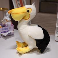 Simulation Bird Series Ostrich Vulture Pelican Plush Doll Wild Bird Doll Zoo Souvenir 25cm   0.2kg