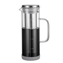 Glass Cold Brew Coffee Maker Convenient Cold Coffee Infuser with Quality Glass and Steel for Cold Coffee