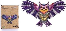 Medinė inė dėlionė 120 Magiška pelėda A3 - PuzzleOK