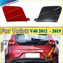 Flamenco Red Rear Bumper Tow Hook Eye Cover for Volvo V40 2012 2013 2014 - yellow