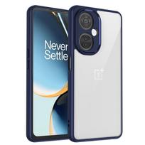 Oneplus Nord N30 CPH2515 Case Air Cushion Shockproof Silicon Bumper Clear Matte Back Cover Hard Case for Oneplus Nord N30 5G Pc + tpu&OnePlus Nord N30 mėlyna
