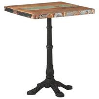 vidaXL Bistro staliukas, 60x60x76cm, perdirbtos medienos masyvas