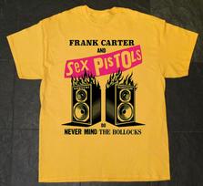 FRANK CARTER & SEX PISTOLS Never Mind The Bollocks  Full Size S-5XL Unisex T-Shirt S