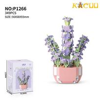 Non-Toxic Perpetual Bouquet Tulip Flower Building Block 3D Model Home Decoration Plant Potted Assembly Moc Bricks Valentine Children Gifts