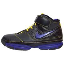 Nike Zoom Kobe 2 Soft And Comfortable Slip Resistant Abrasion Resistant Mid top Vintage Basketball Shoes Men's Black 316022-051 42.5