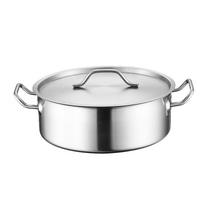 Stainless Steel Hot Pot with Steel Lid 32cm