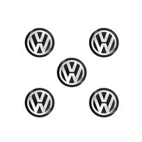 VW Volkswagen Jetta MK5 Golf 11mm Metalinis Automobilio Nuotolinio Raktelio Lipdukas Aliuminio Emblema Dekoratyvinis Lipdukas Volkswagen CC Lavida Cad