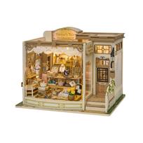 Curio Authentic House Kit Dollhouse Jewelry Shop Traditional Craft Painting Latest Structure with Significantly Reduced Adhesive Use LED Lighting balta
