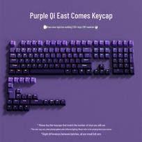 Polar Day Gradient PBT Keycaps: 134-Key Customizable Side-Printed Set for Mechanical Keyboards