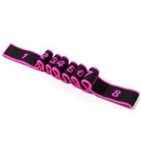 8 Section Dance Yoga Stretching Belt for Pilates Fitness with Digital Elasticity Latin Stretch Resistance Band