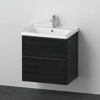 Spintelė su praustuvu Duravit D-Neo DE012001616, juodo ąžuolo spalvos, 650×480 mm