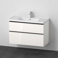 Spintelė su praustuvu Duravit D-Neo DE012102222, balta blizgi, 800×480 mm