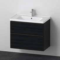 Spintelė su praustuvu Duravit D-Neo DE012101616, juodo ąžuolo spalvos,  800×480 mm