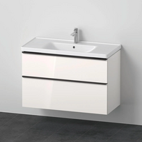 Spintelė su praustuvu Duravit D-Neo DE012202222, balta blizgi, 1000×480 mm