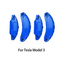 Stabdžių apkabos dangtelis, tinkamas Tesla modeliui 3 18 19 colių aliuminio lydinio ratų stebulės rinkinys, 4 vnt. automobilio apkabos priedai, su lipdukais red