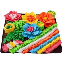 Dog Snuffle Mat Pet Puzzle Toy for Smell Training and Exercise Soft Fleece Foraging Skill Training Sniff Mat ruda
