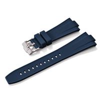 Quick Release Silicone Strap For Tissot PRX T137.407/T137.410 Super Player 40mm Men Convex Rubber Watch Band Bracelet 12mm 12mm mėlyna