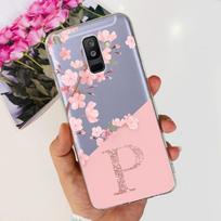 For Samsung Galaxy A6 Plus 2018 Case Samsung A6 (2018) A 6 A6Plus A605G A600F Fashion Letter Soft Silicone Clear TPU Phone Cases A6 2018